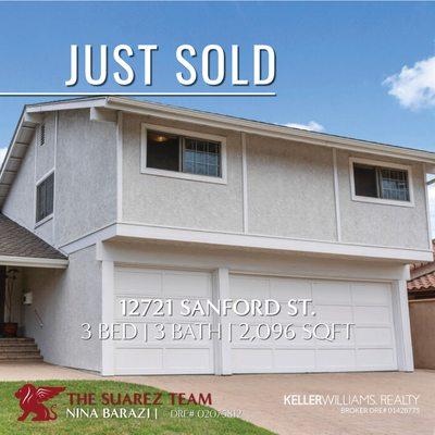 Just Sold!
 12721 Sanford St
 3+3, 2096 sqft.
 
 Nina Barazi