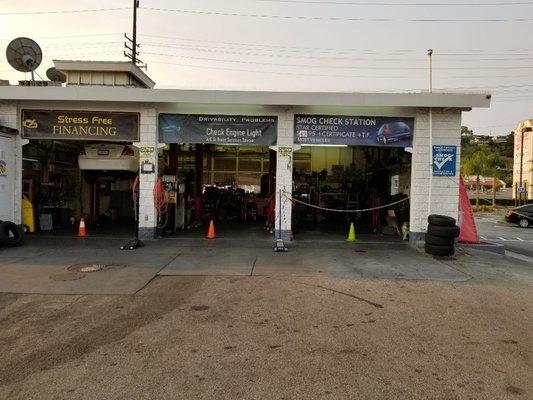 Complete auto repair shop, star certified smog station test and repair