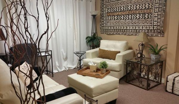 Another one of the talk therapy/consulting rooms in the South Hillcrest location of the Hillcrest Wellness Center.