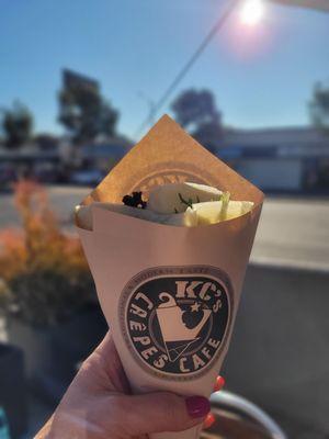 Veggie and Cheese Cold Sandwich Crepe