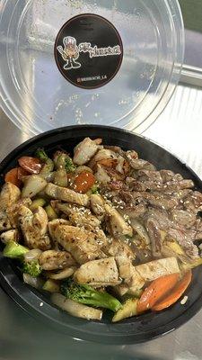 Steak Chicken & Shrimp Plate