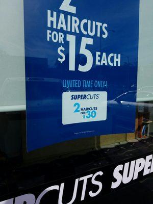 Liars we came in they said no u cut hair regular price and come back for this special. Does not say that on flyer...