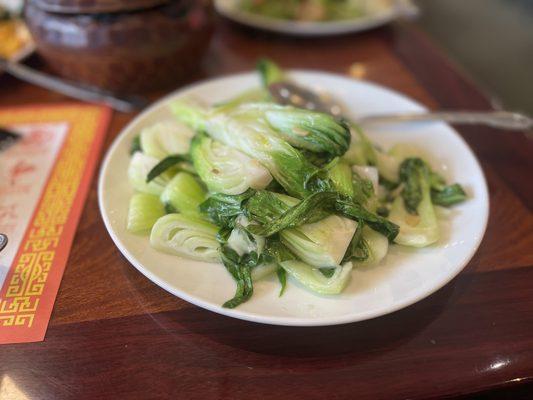 Bok choy needed more flavor