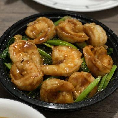 Shrimp with Chinese Broccoli