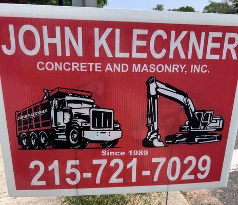 Kleckner John Concrete and Masonry