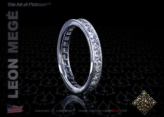 True Antique™ French cut eternity band. r6836