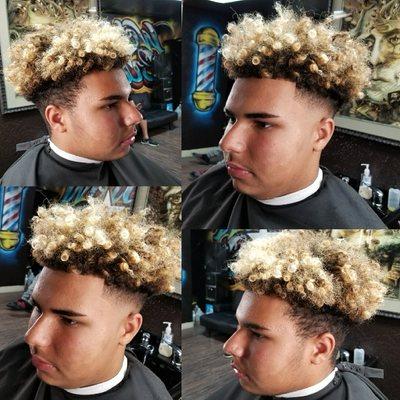 Bald fade into the curls