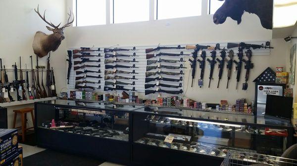 200 + firearms to choose from. Come check out the new store.