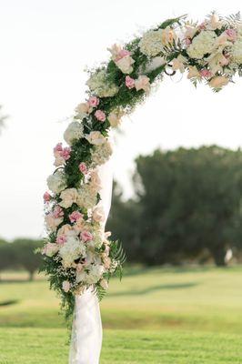 Arch for our wedding looked great.