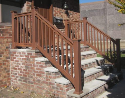 PVC Railing in Mocha