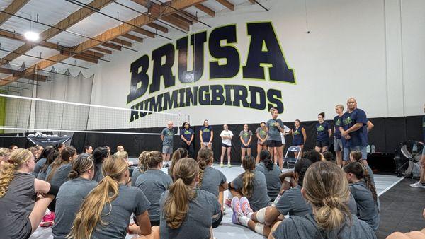 3 Time Olympic Medalists April Ross visited Brusa Volleyball