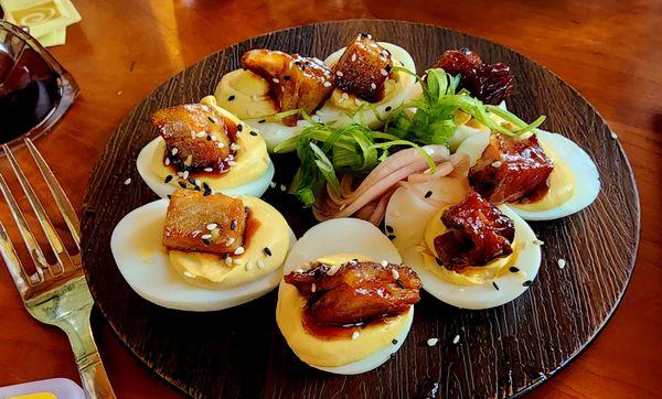 Thai Pork Belly Deviled Eggs