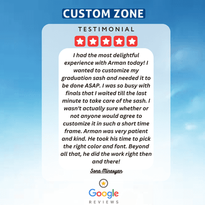 Thank you to all of our customers for your kind words!