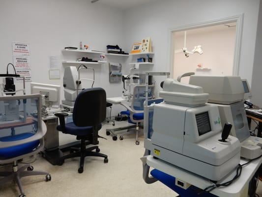 Our diagnostics room at South Florida Eye Institute.