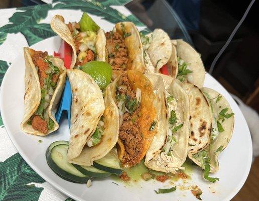 Tacos from the Taco Tuesday menu.