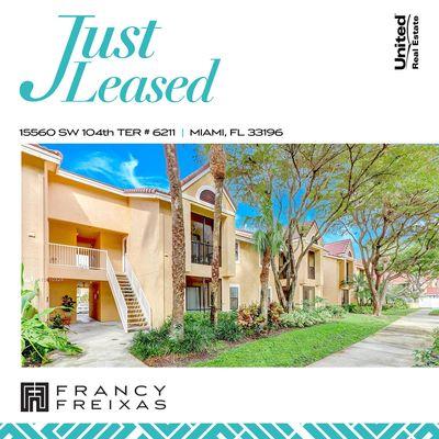 Just Leased in The Hammocks!