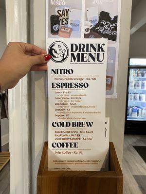 Drink Menu (Dec 2021)