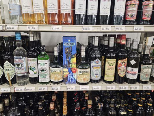 Absinthe Section.  I guess it doesn't make a person go mad?