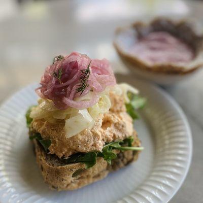 Salmon Mousse Toast