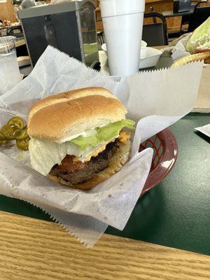 1/3 pound bacon cheeseburger