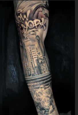 New York inspired sleeve