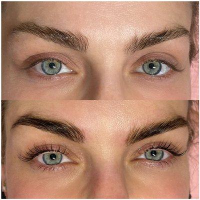 Eyelash lift & tint