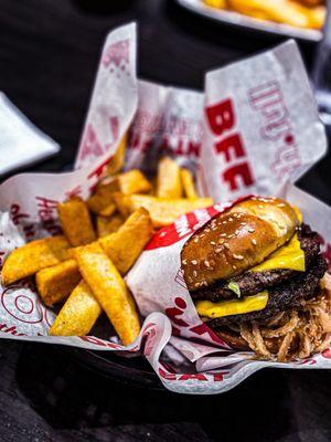 Burger and bottomless fries