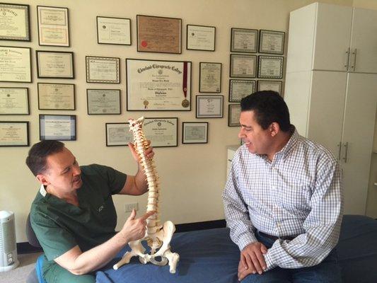 Explaining herniated discs in low back