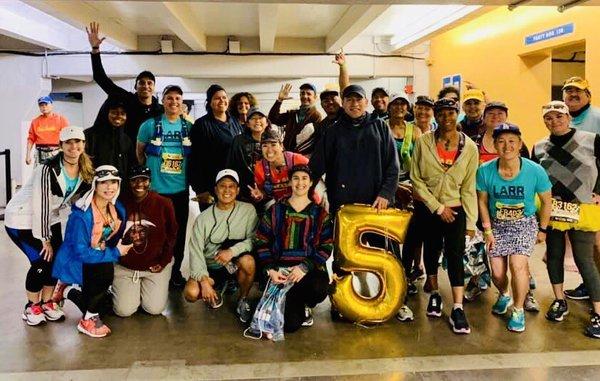 Run/Walk 5 waiting to start the 2019 LA Marathon. 03.24.2019