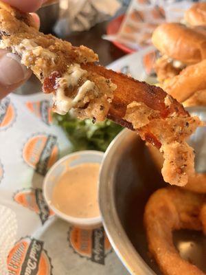 Buttermilk fried bacon