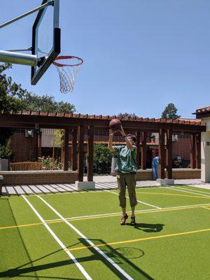 Playing Basketball