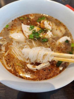 Thai Noodle soup with chicken