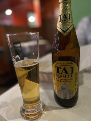 Taj Beer nice and cold! Great way to start a meal.