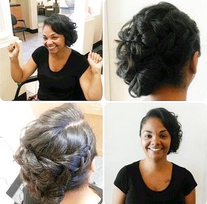 Bridal trial wedding hair. I think she's happy with the results!