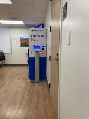 Kiosks where you check in