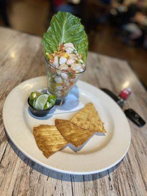 Tacos and Tequilas Lime Ceviche - very fresh and clean tasting with just the right amount of seasoning