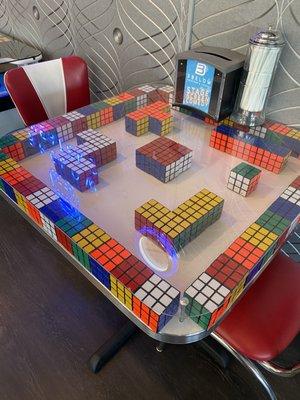 Rubik's cubes table