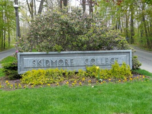 Skidmore private, liberal arts college on the northern end of Broadway in Saratoga Springs, NY