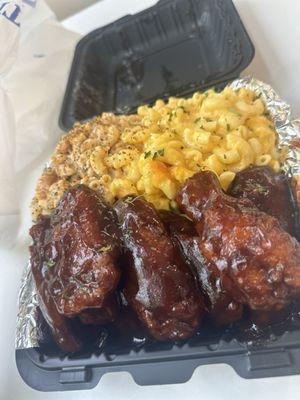 Honey bbq wing combo