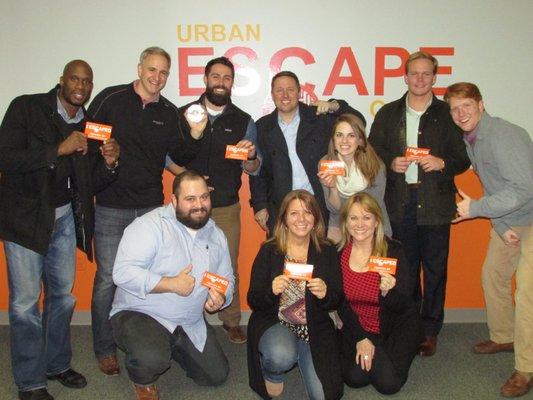 Urban Escape was a blast for a team outing!