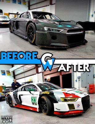 Alex Job Racing's Circuit Custom Audi R8 Racecar Vinyl Wrap