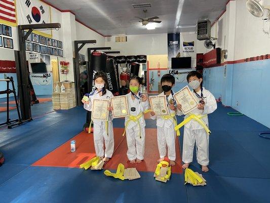 March 5th Belt Testing. Congratulations to all of our newly promoted students. We are all very proud of each one of you!