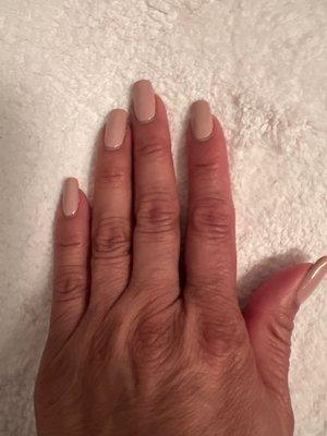 My natural nail with gel Color #595