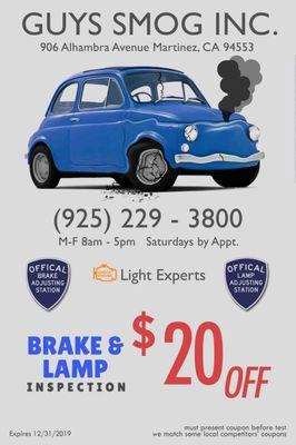 Brake and Lamp Coupon