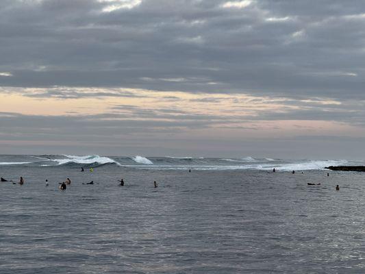 View of the surf