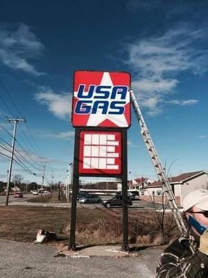 Gas Station Signs. Our Own Design