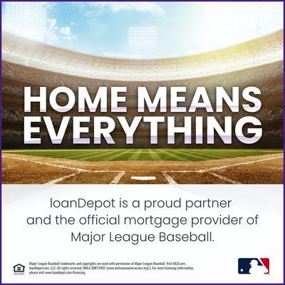 loanDepot joins the Major Leagues as the Official Mortgage Provider of MLB!