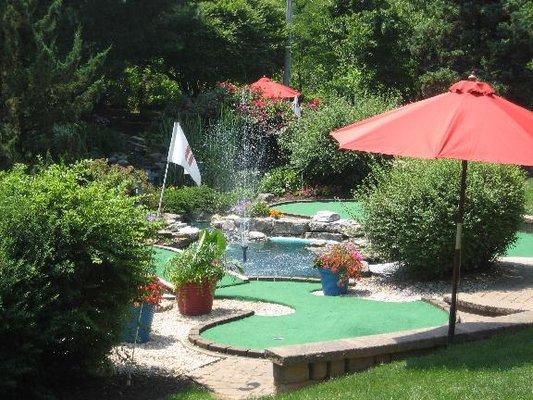 Beautifully landscaped Miniature Golf