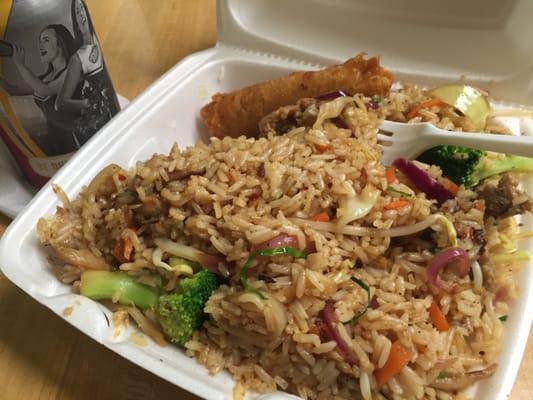 Chicken fried rice - a huge amount for $4