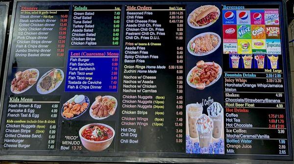 Updated menu 06/17/2024 - food & service is always great!